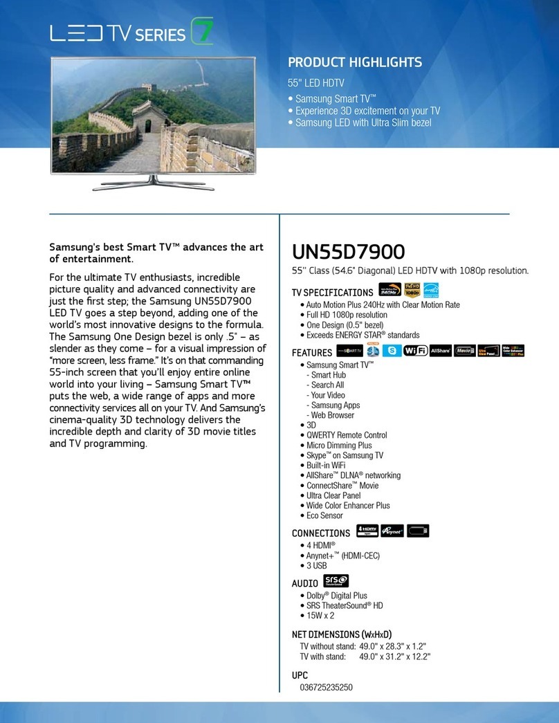Samsung UN55D7900 User manual