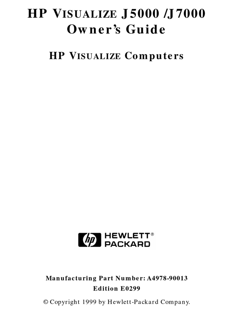 HP Visualize J5000 User manual