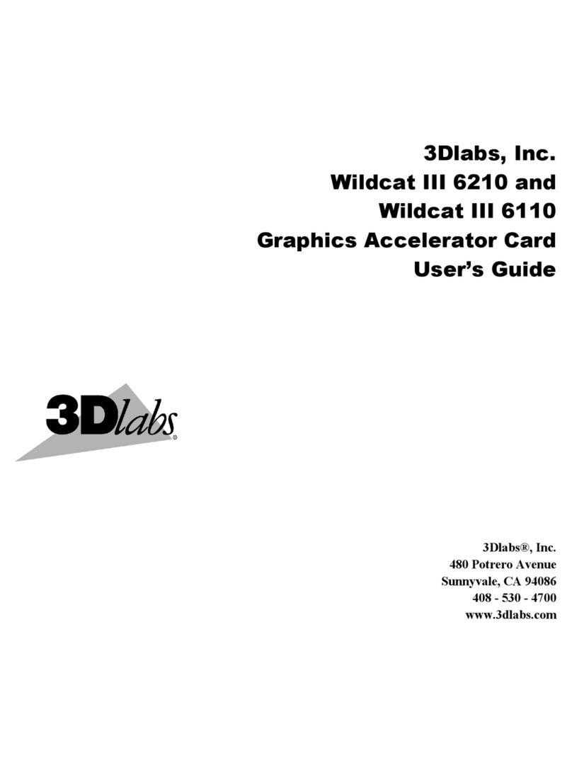 3Dlabs Workstation x1000 User manual