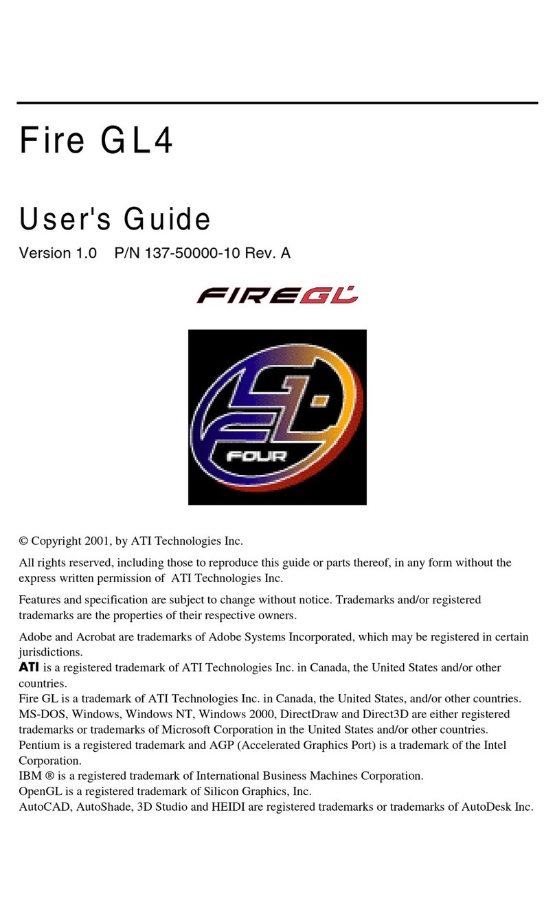 ATI Technologies Workstation x1000 User manual