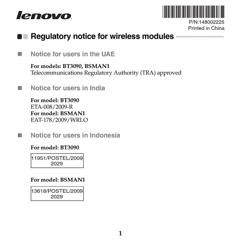 Lenovo IdeaPad S10-3c Notice