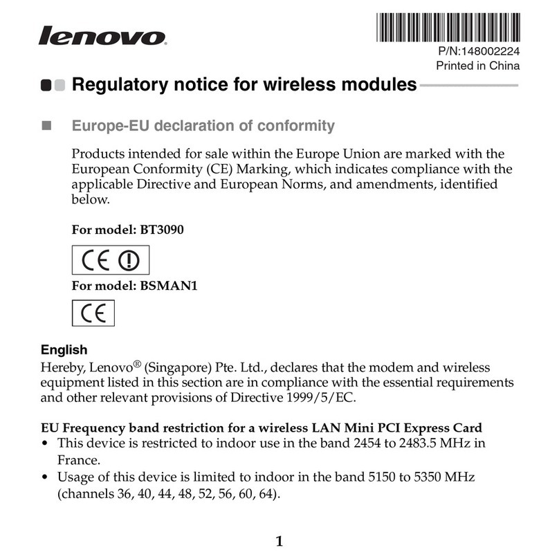 Lenovo IdeaPad S10-3c Notice