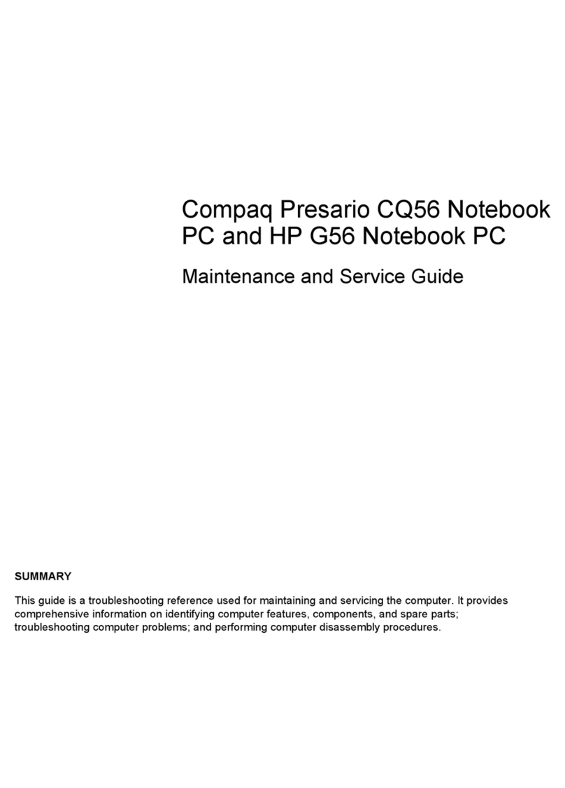 HP Presario CQ56-100 - Notebook PC Manual HP Presario CQ56-100 - Notebook PC Manual
