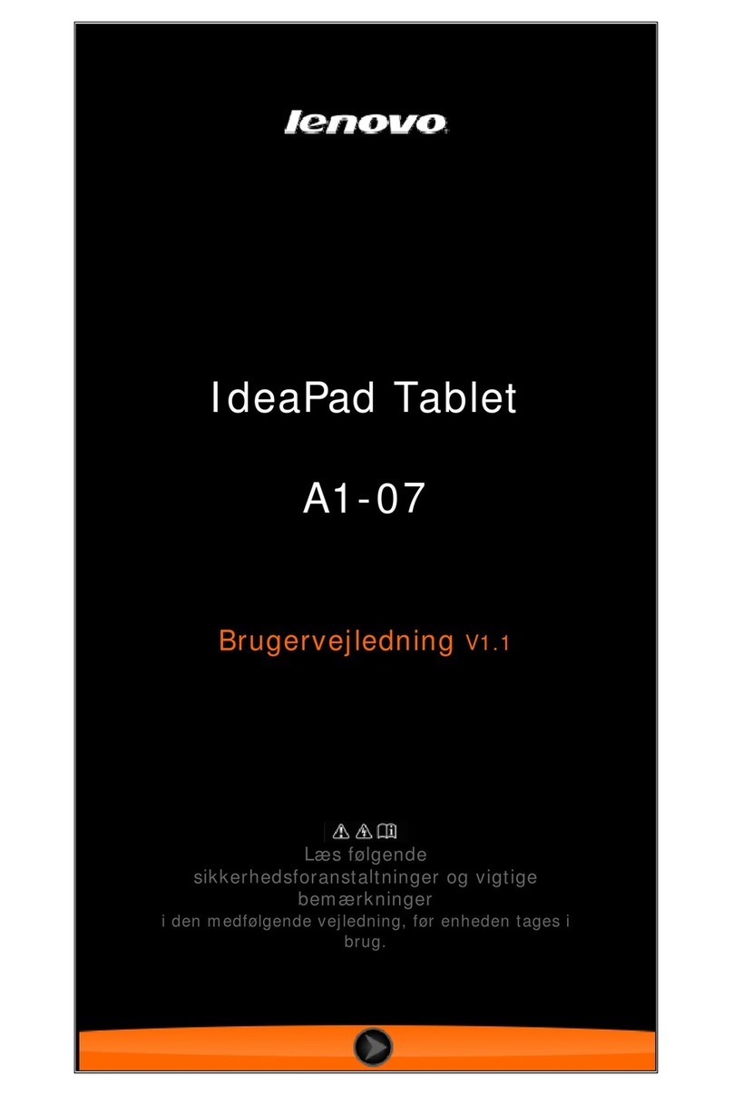 Lenovo IdeaPad A1-07 Brugervejledning