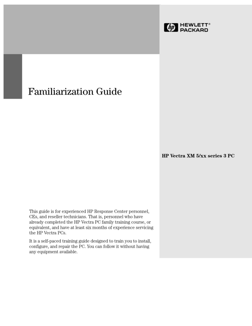 HP Vectra XM 5/xxx - 3 User manual