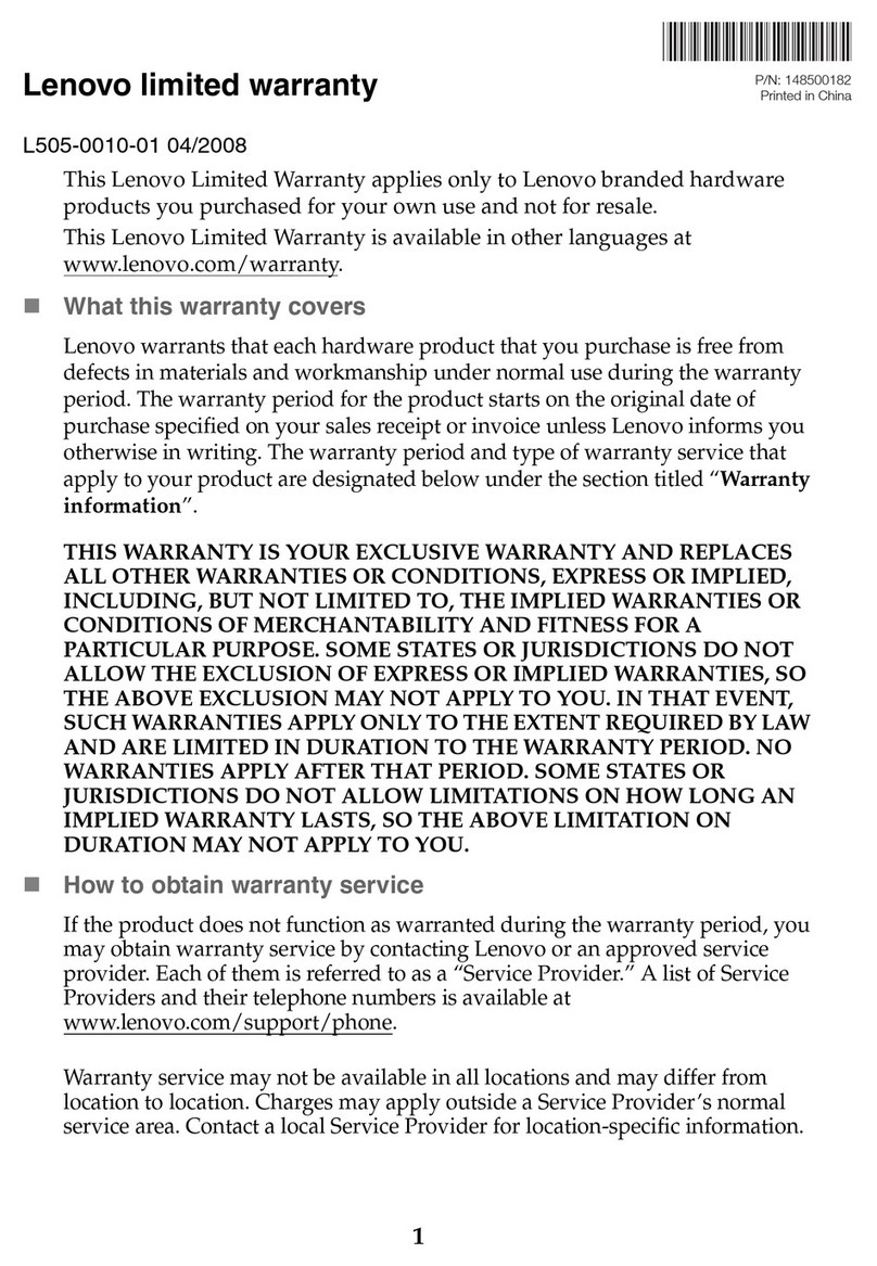 Lenovo IdeaPad K1 Limited warranty