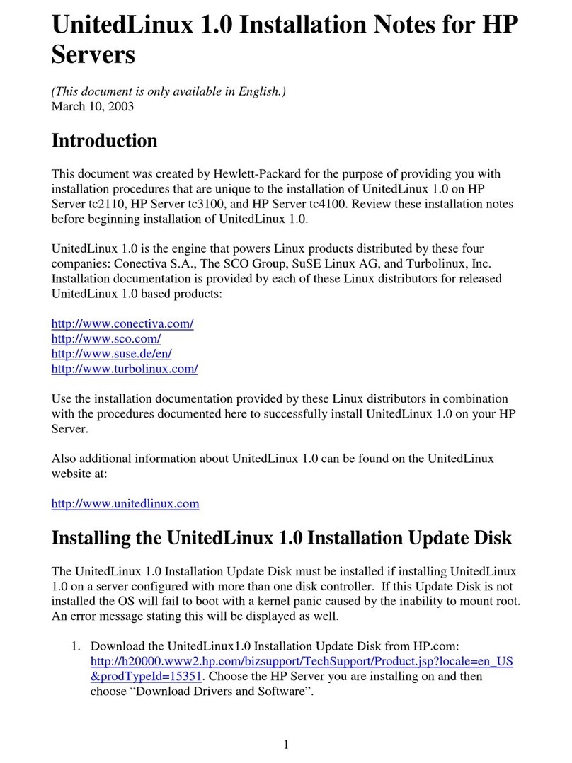 HP Tc4100 - Server - 256 MB RAM Quick start guide