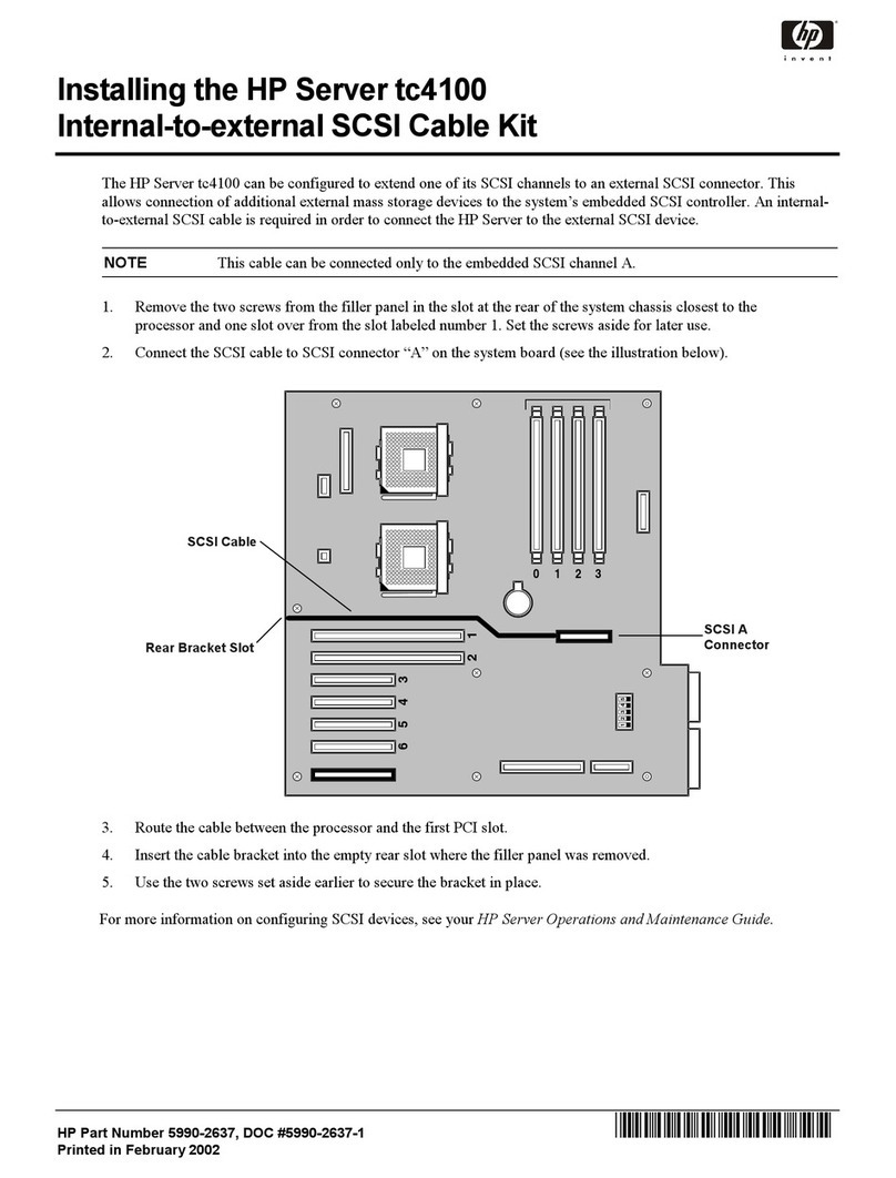 HP Tc4100 - Server - 256 MB RAM User manual