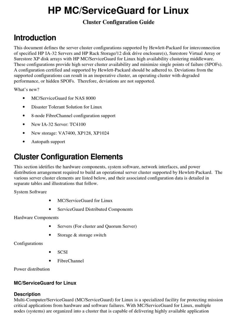 HP Tc4100 - Server - 256 MB RAM User manual