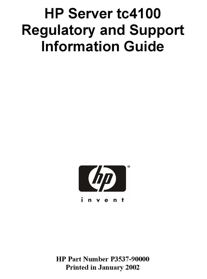 HP Tc4100 - Server - 256 MB RAM Technical manual
