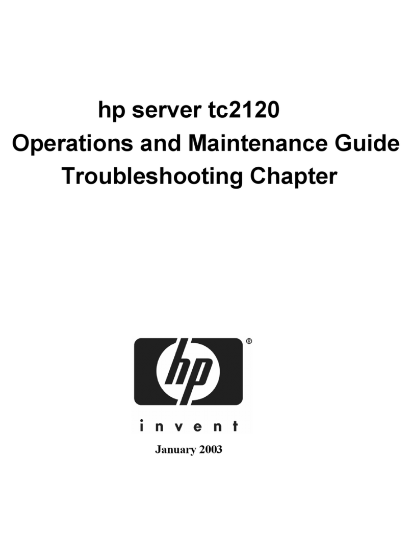 HP Tc2120 - Server - 256 MB RAM Instruction Manual
