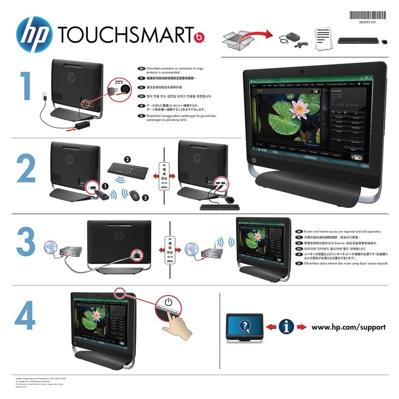 HP TouchSmart 320-1000 User manual