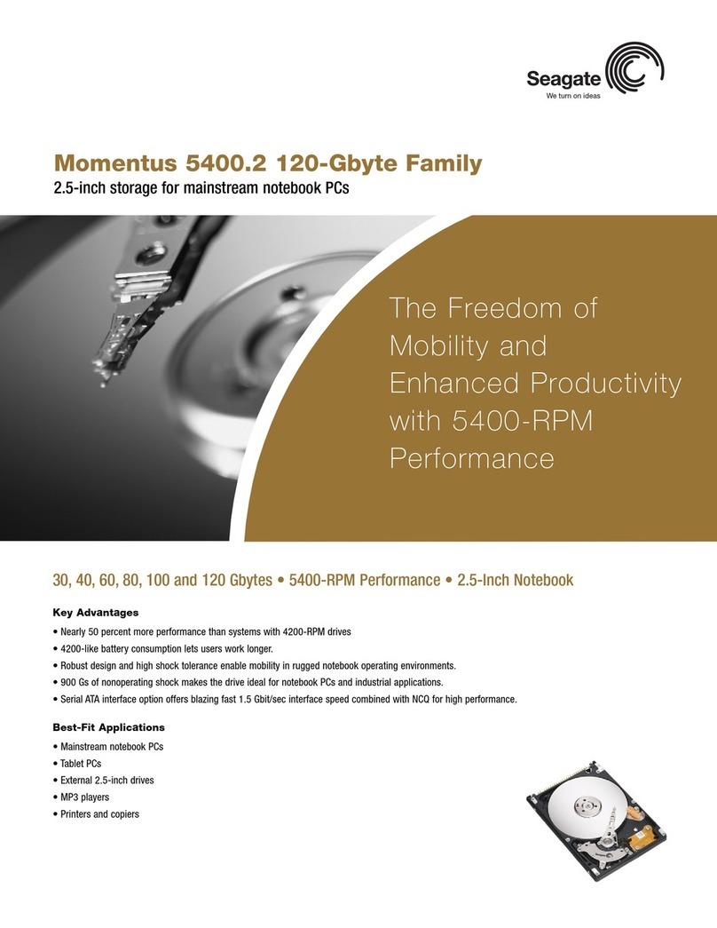 Seagate ST9100824A - Momentus 5400.2 100 GB Hard... User manual