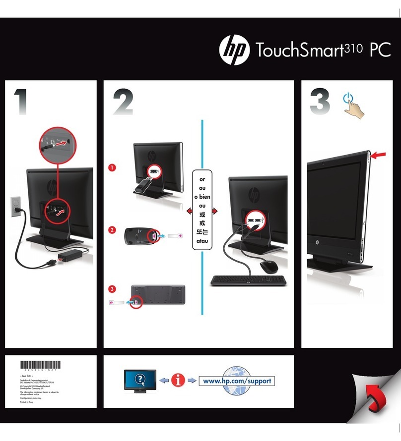 HP TouchSmart 310-1000 - Desktop PC Configurations