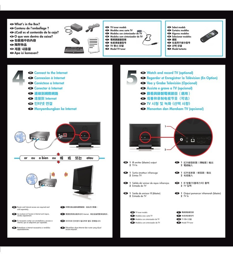 HP TouchSmart 310-1000 - Desktop PC User manual