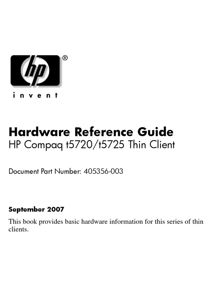 HP T5720 - Compaq Thin Client Operating and maintenance manual