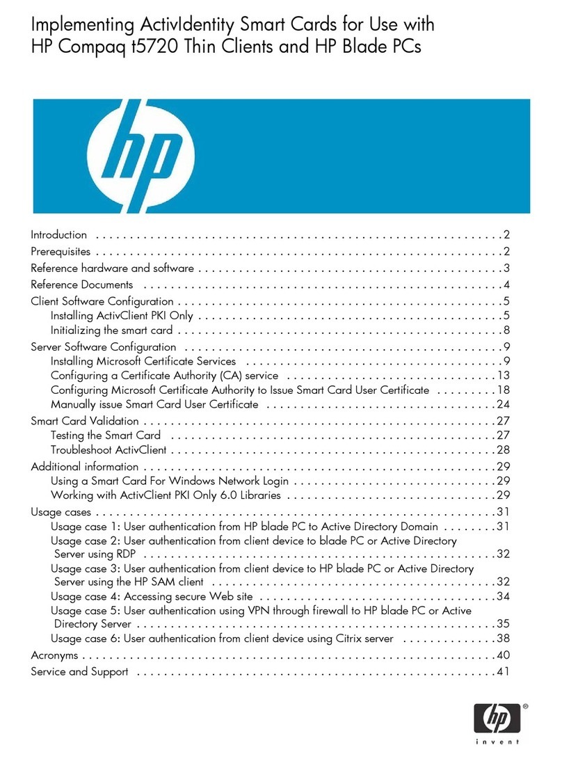 HP T5720 - Compaq Thin Client User manual HP T5720 - Compaq Thin Client User manual