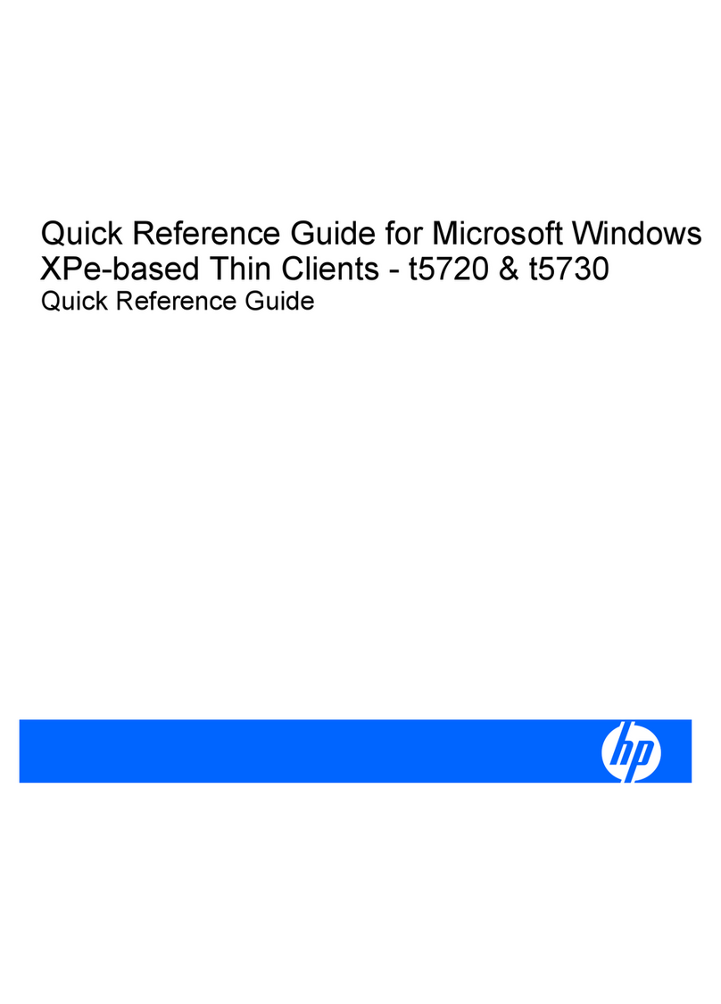 HP T5720 - Compaq Thin Client Quick reference guide