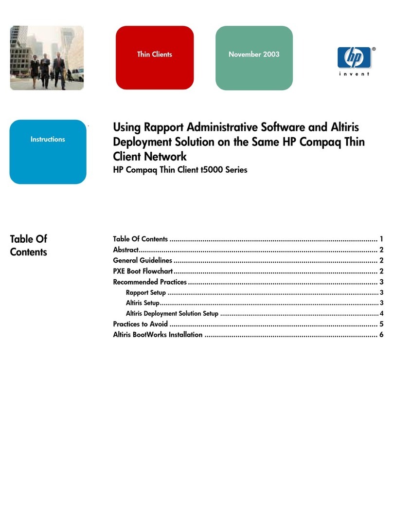 HP T5700 - compaq thin client User manual