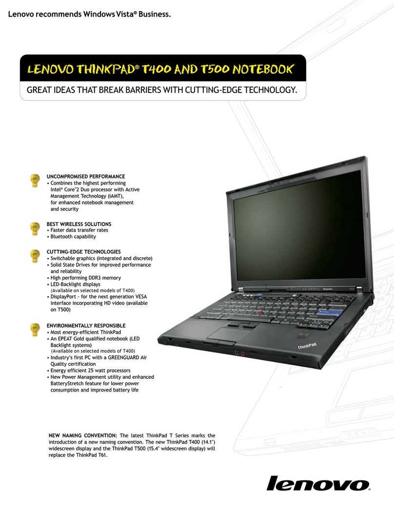 Lenovo 6474P1U User manual