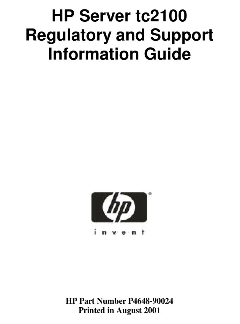 HP Tc2100 - Server - 128 MB RAM Technical manual