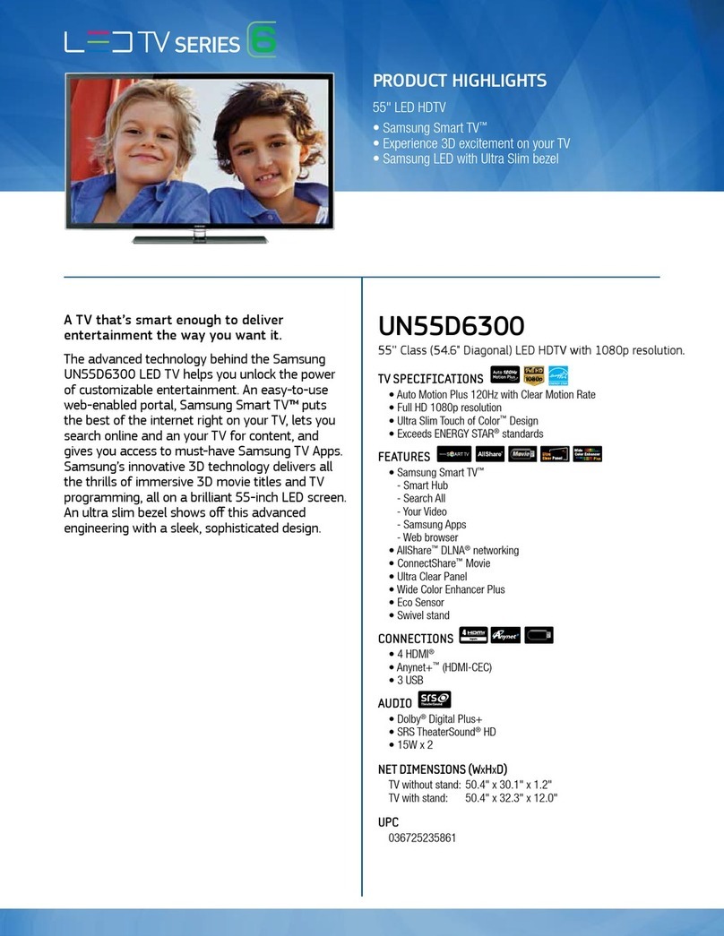 Samsung UN55D6300 User manual