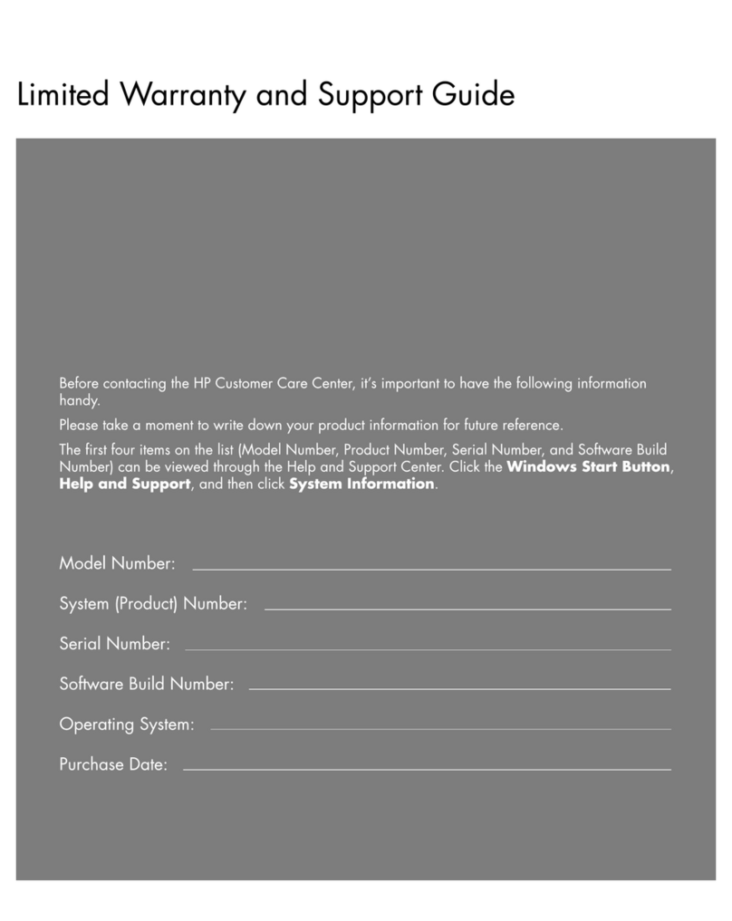 HP TouchSmart IQ700 - Desktop PC Support guide