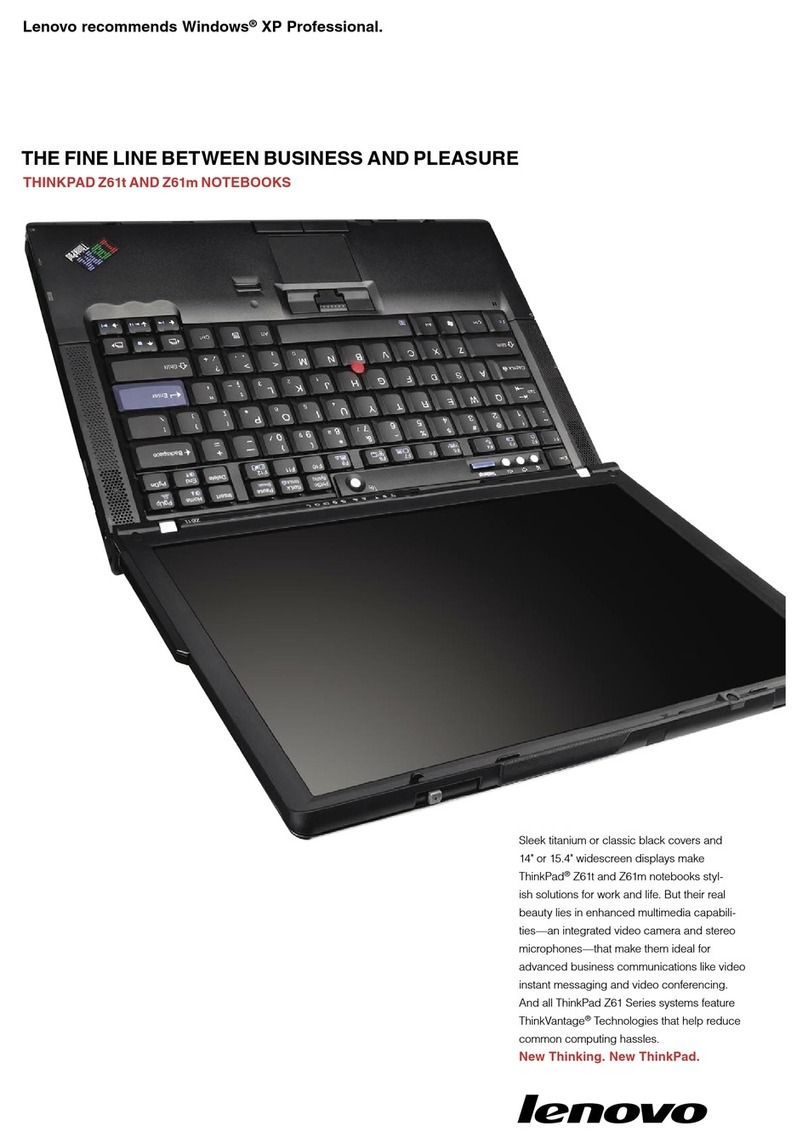 Lenovo Z61t brochure