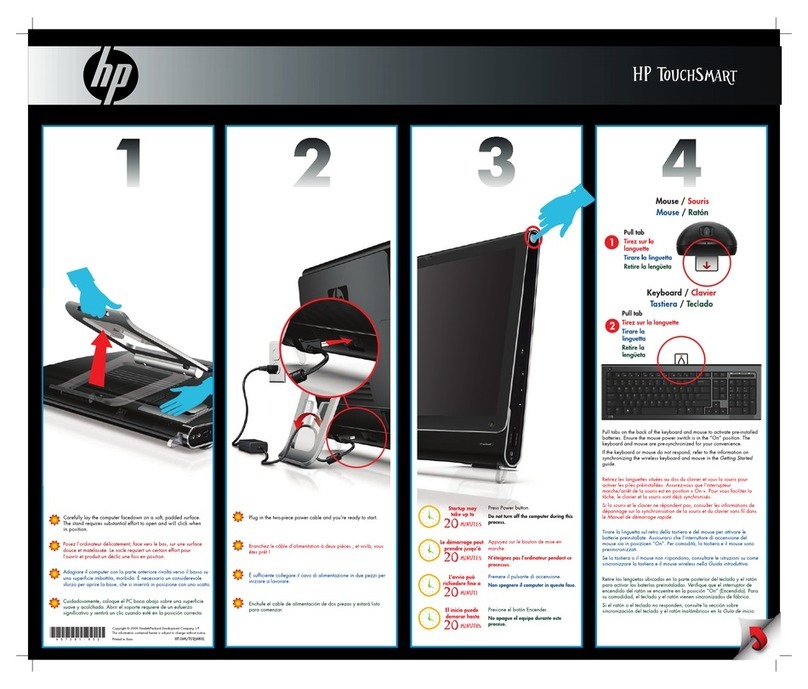 HP TouchSmart IQ520 Specification sheet