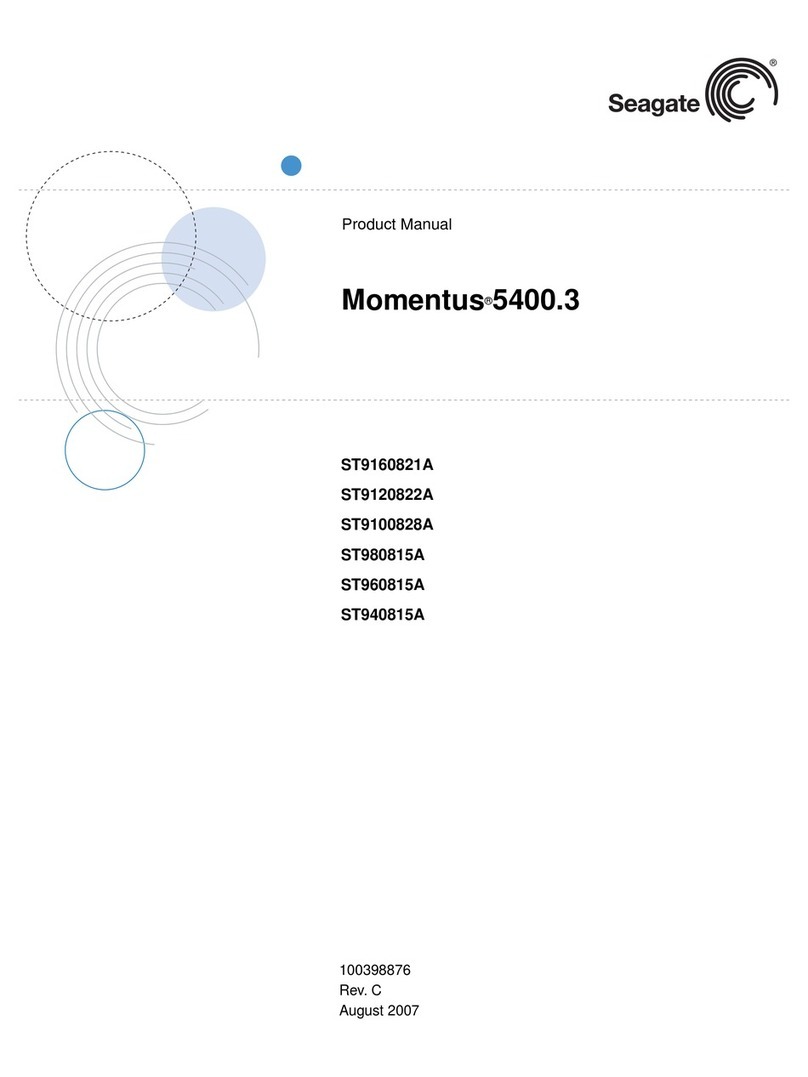 Seagate ST9120822A - Momentus 5400.3 120 GB Hard... User manual Seagate ST9120822A - Momentus 5400.3 120 GB Hard... User manual