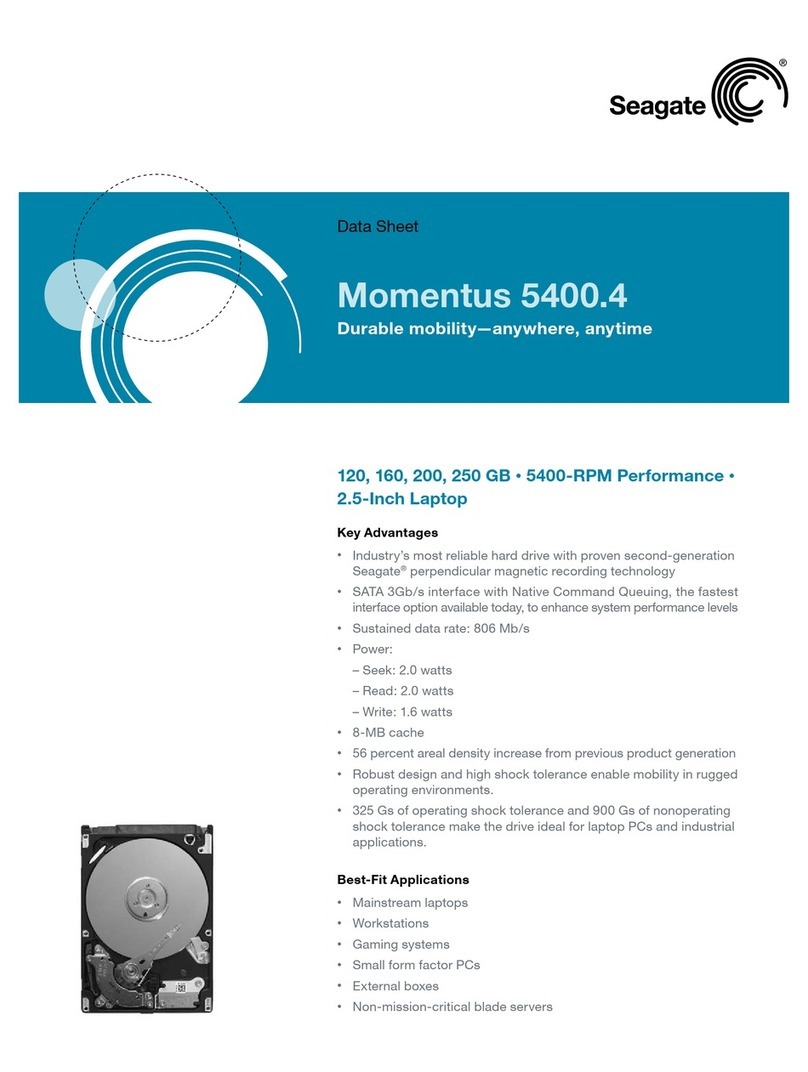 Seagate ST9120817AS - Momentus 5400.4 120 GB Hard... User manual