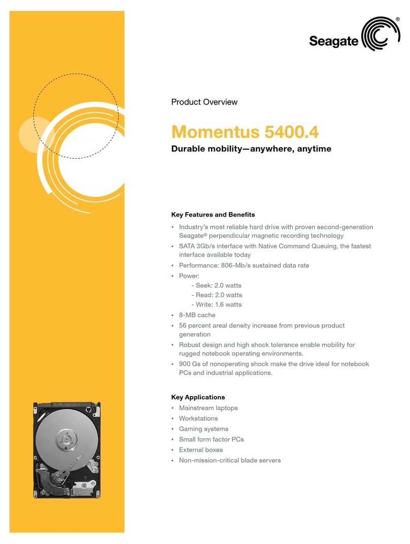 Seagate ST9120817AS - Momentus 5400.4 120 GB Hard... Operating and safety instructions