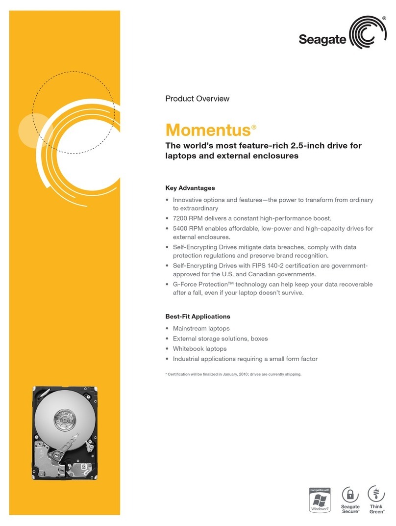 Seagate ST9120315AS - Momentus 5400.6 120 GB Hard... Operating and safety instructions