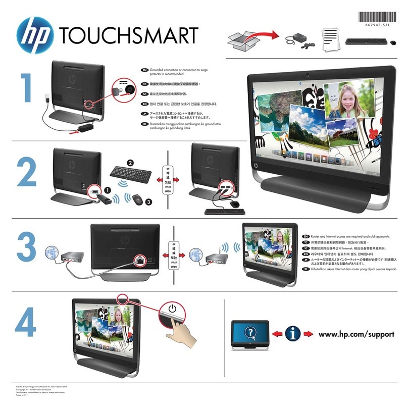 HP TouchSmart 520-1000 User manual