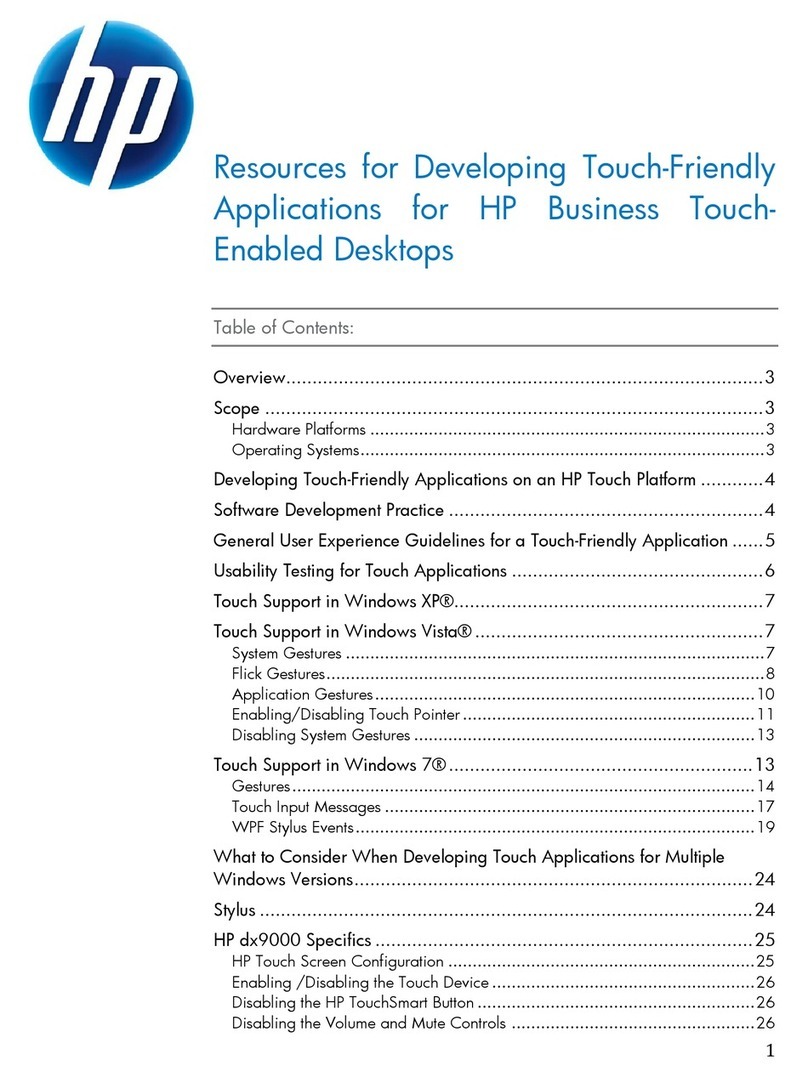 HP TouchSmart 9100 - Business PC Application guide