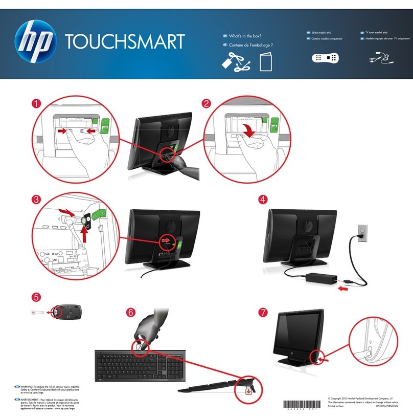 HP TouchSmart 610-1000 User manual