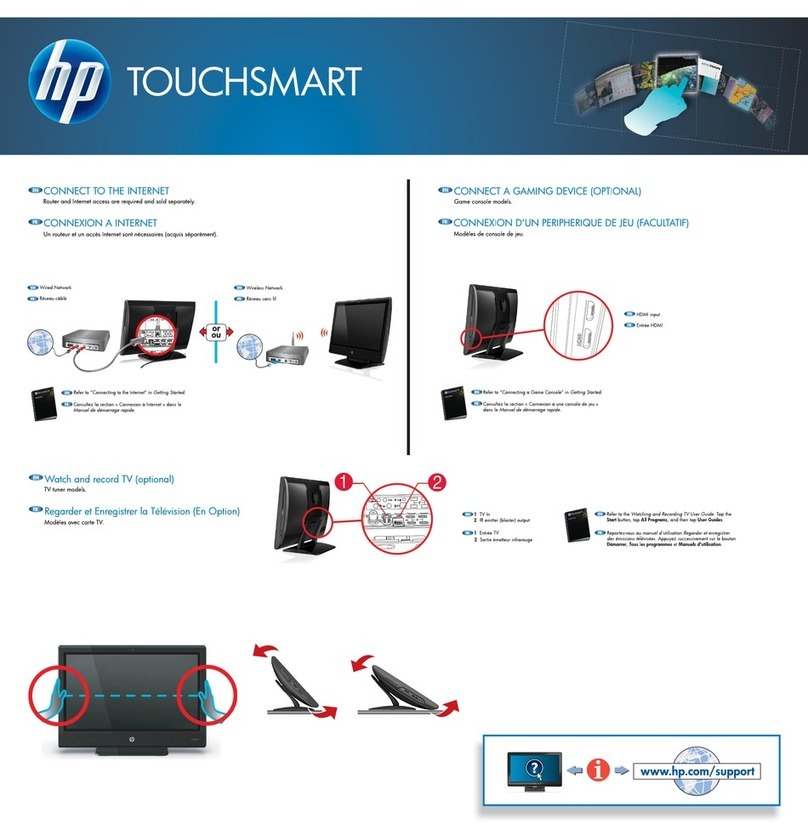 HP TouchSmart 610-1000 Instruction Manual