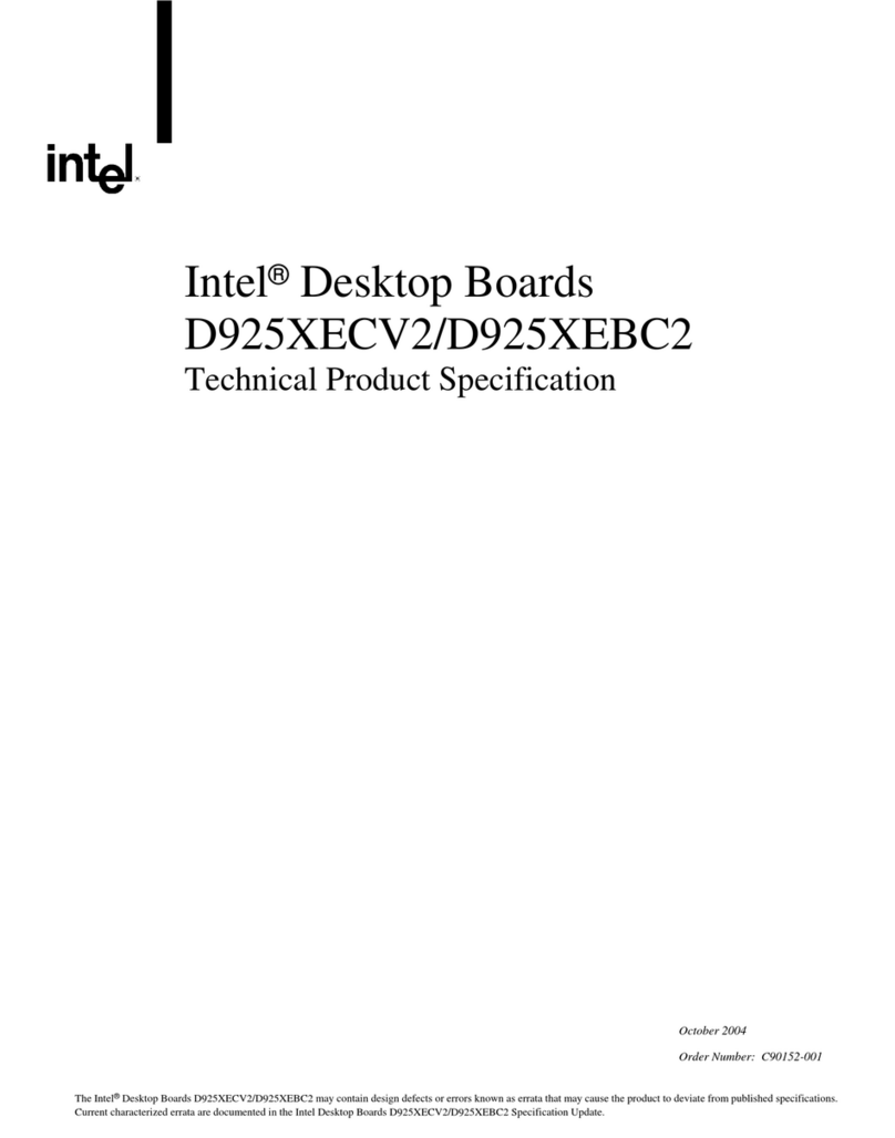 Intel BOXD925XEBC2LK - Desktop Board D925XEBC2LK User manual