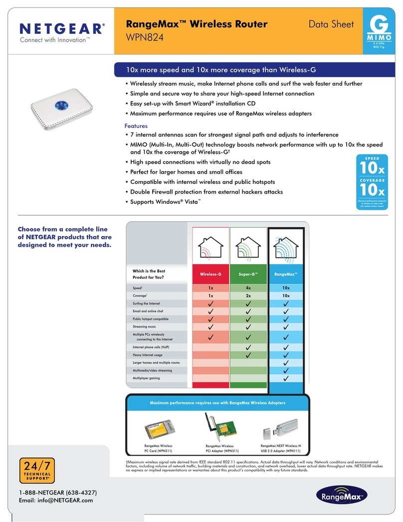 NETGEAR WPN824v3 - RangeMax Wireless Router User manual