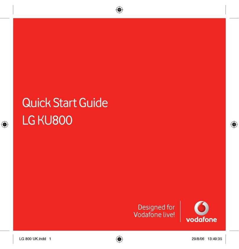 LG Chocolate KU800 User manual