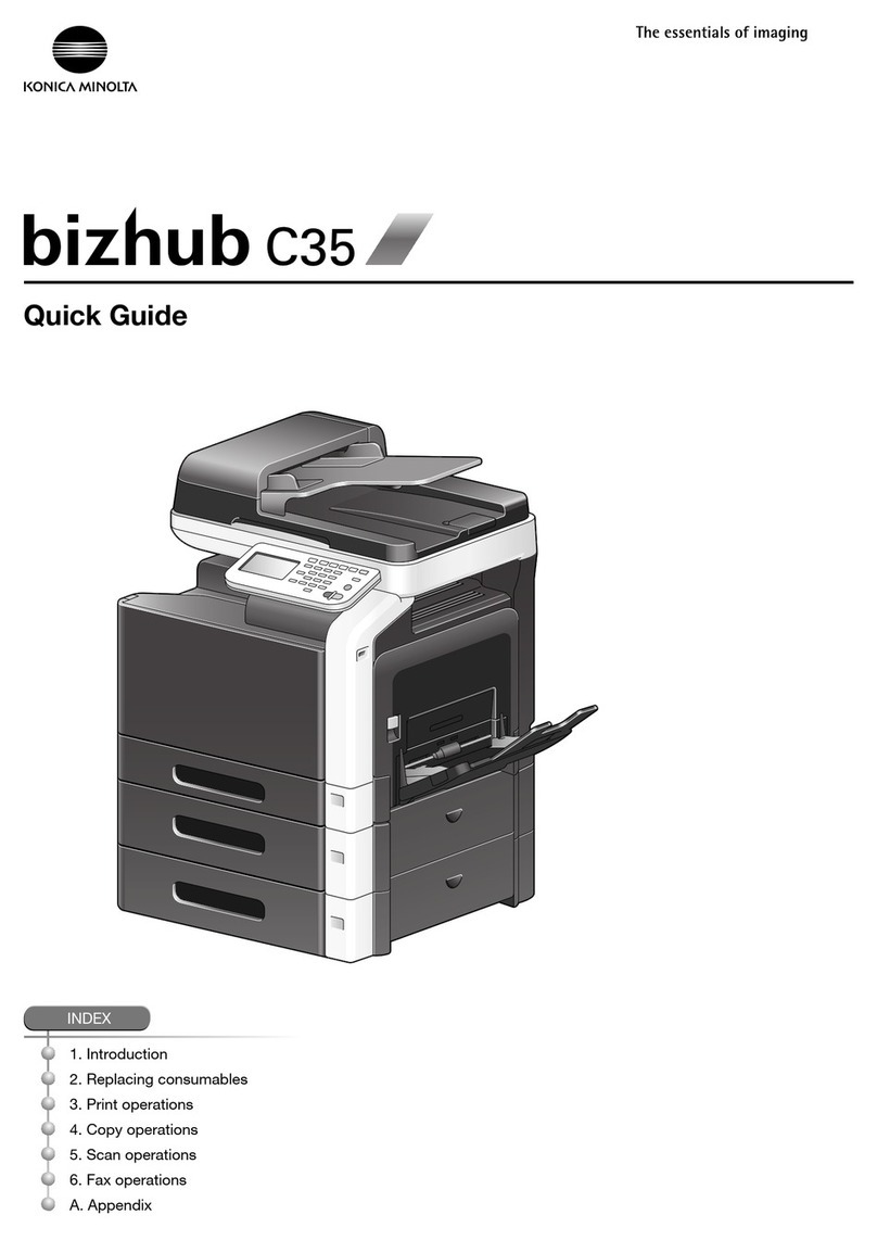 Konica Minolta bizhub C35 quick guide