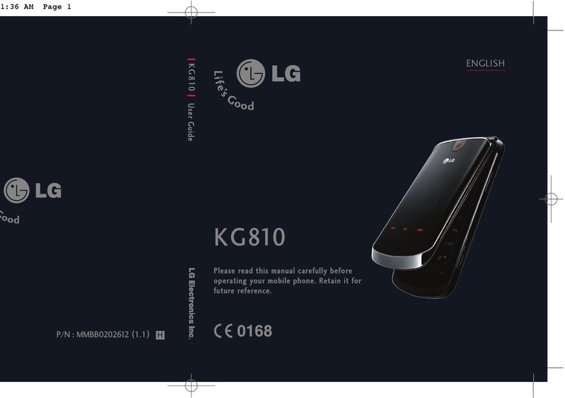 LG KG810 User manual