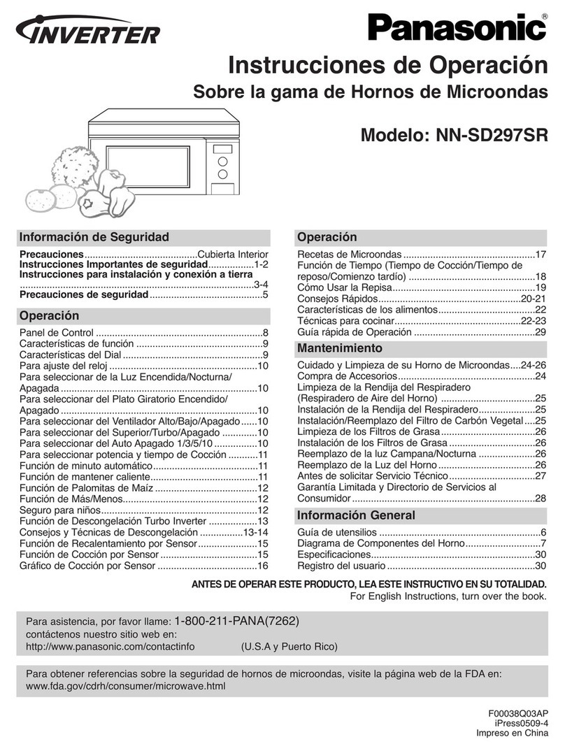 Panasonic NNSD297SR Instrucciones de operación