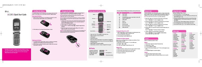 LG KG220 quick start guide