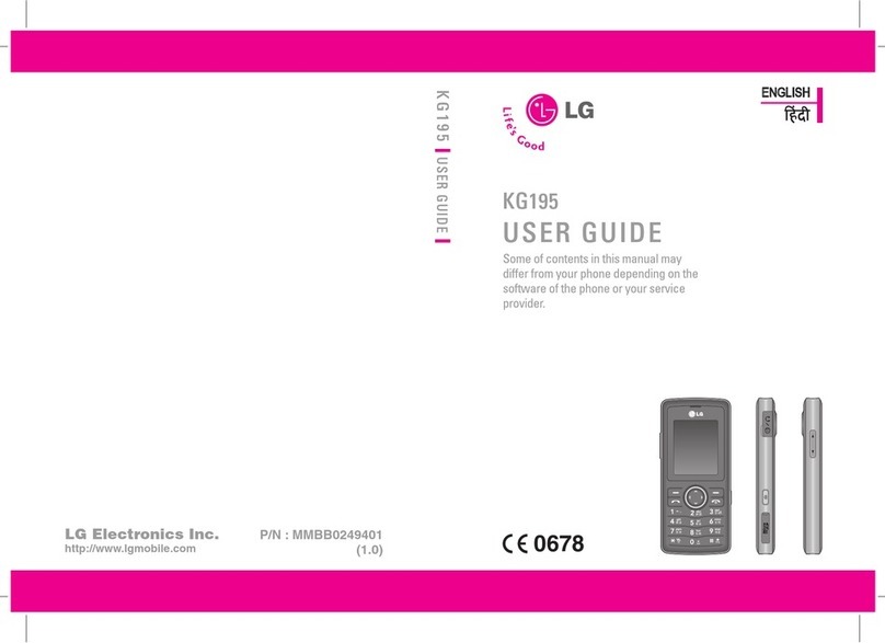 LG KG195 User manual