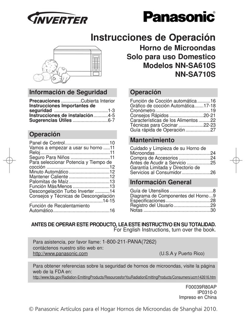 Panasonic NNSA610 Instruction Manual
