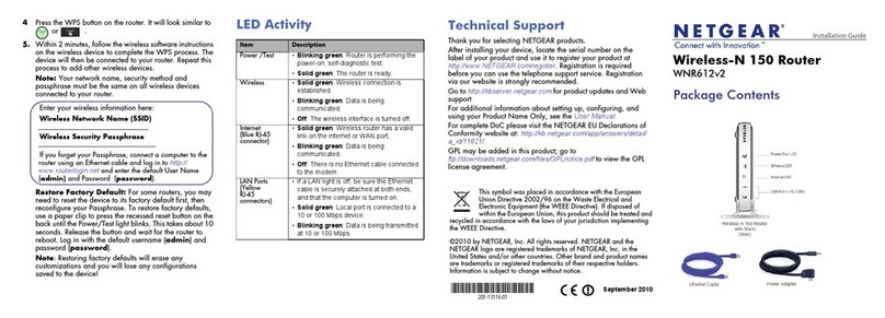 NETGEAR WNR612v2 - Wireless-N 150 Router User manual