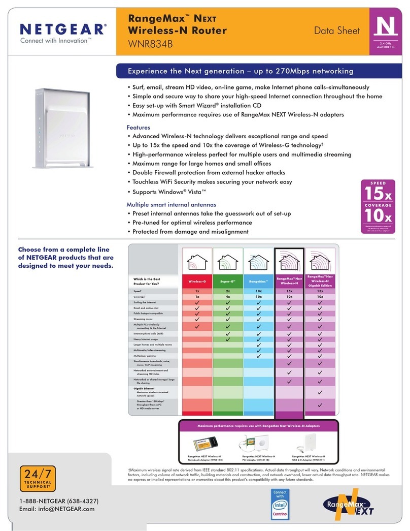 NETGEAR WNR834Bv2 RangeMax Next User manual