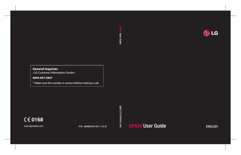 LG KP500_silver - Kp500 Cookie GSM Quadband Phone... User manual