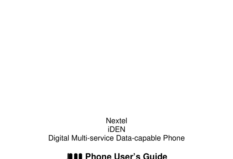 Nextel I860 - Cell Phone 25 MB User manual Nextel I860 - Cell Phone 25 MB User manual